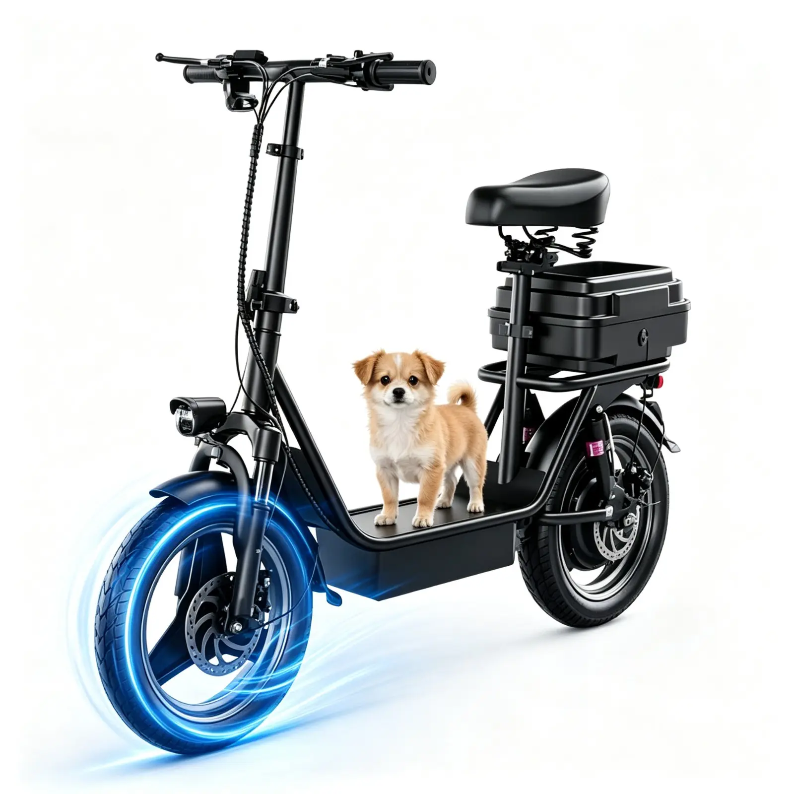 1200W K11  Folding Commuter E-Scooter Bike 48V15Ah 18650 Battery,25MPH Top Speed &35Miles Range,IPX7 Waterproof 14'' Tubeless Tire Adult Daily Electric Bi