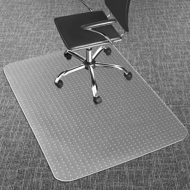 Office Chair Mat for Carpets, Clear Desk Floor Mat for Low, Flat and No Pile Carpeted Floors, Thick and Sturdy Carpet Protector for Desk Chair (48'' X 36'' Rectangle)