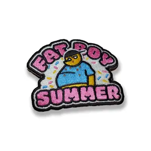 Fat Boy Summer Funny Embroidered Iron-on Patch
