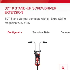 SDT 9 stand up screw driver extension ( no drill included)