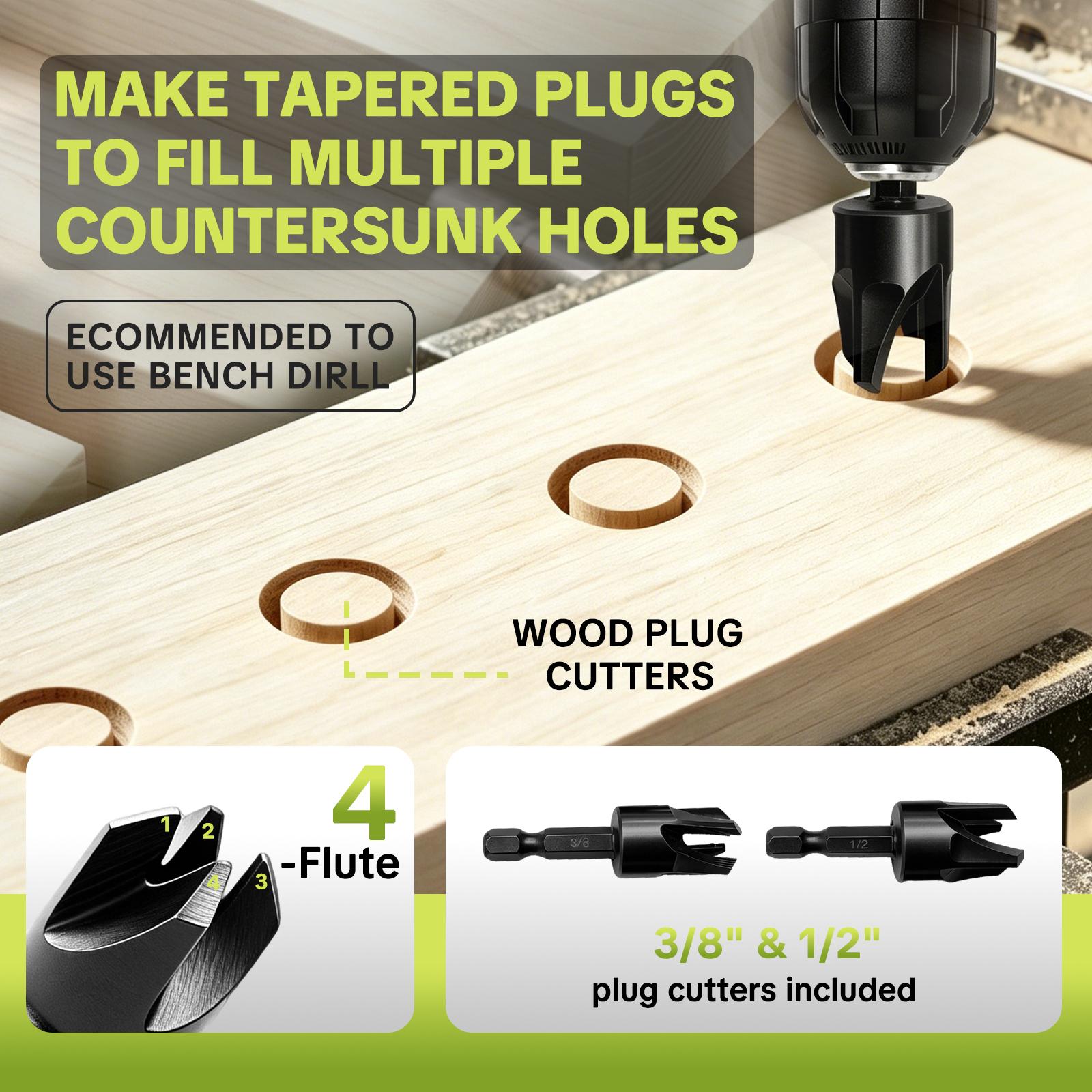 Quick Change Hex Shank Countersink Drill Bits