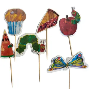 Hungry Caterpillar Cupcake Toppers