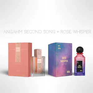 Angham Second Song by Lattafa 100ml + Rose Whisper 100ml – Eau de Parfum Set for Women