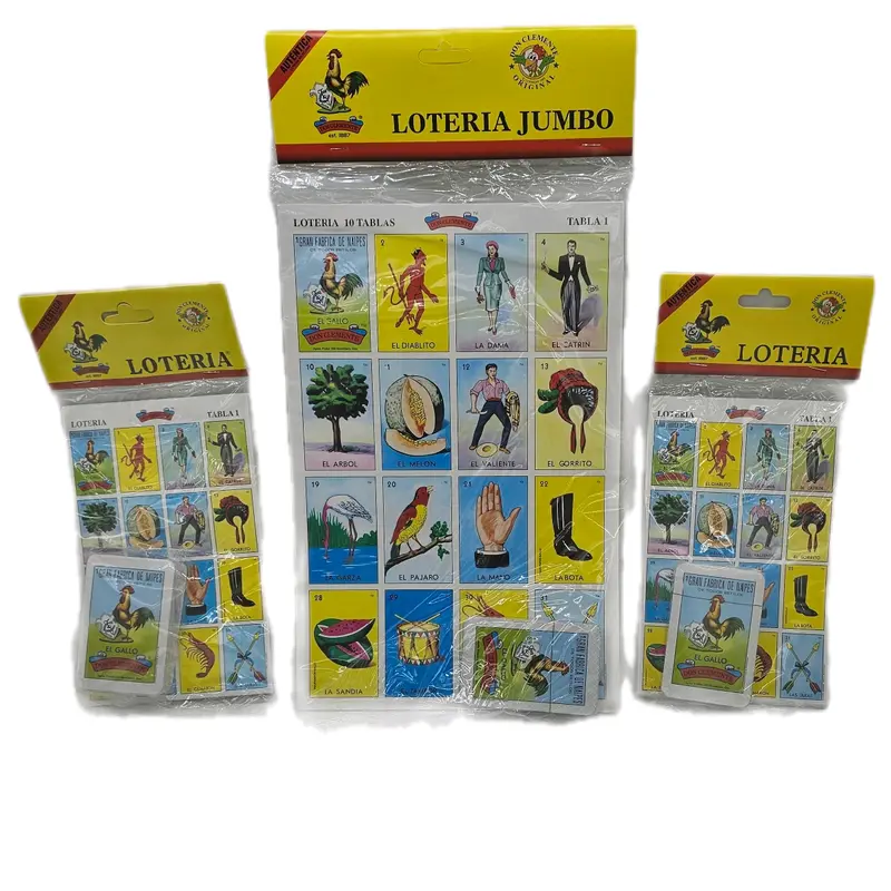 Loteria Mexicana - Mexican Bingo, Jumbo 10bplayers, 10 players and 20 players.