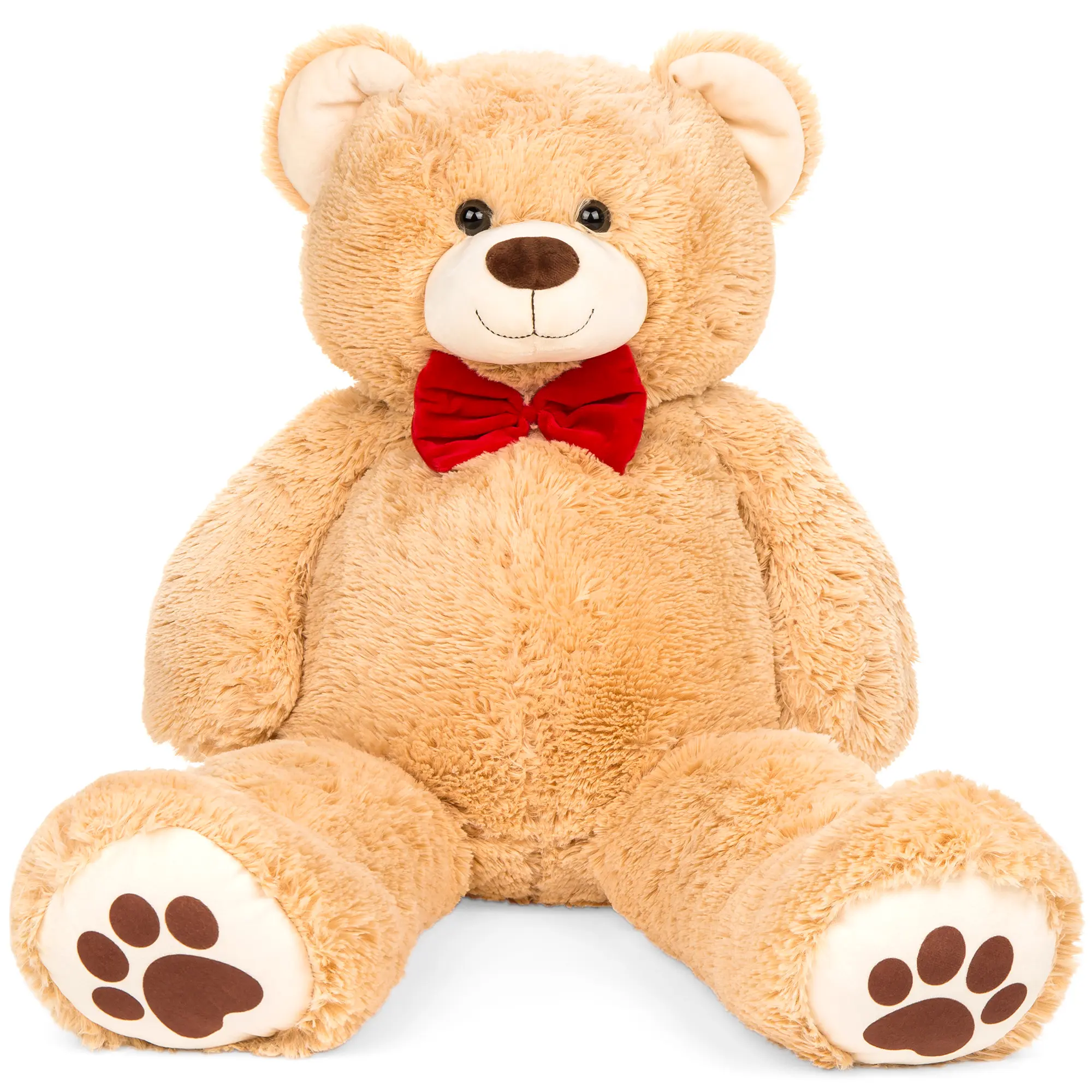 Best Choice Products 35in Giant Soft Plush Teddy Bear Stuffed Animal Toy w/ Bow Tie, Footprints Best Choice Products 35in Giant Soft Plush Teddy Bear Stuffed Animal Toy w/ Bow Tie, Footprints