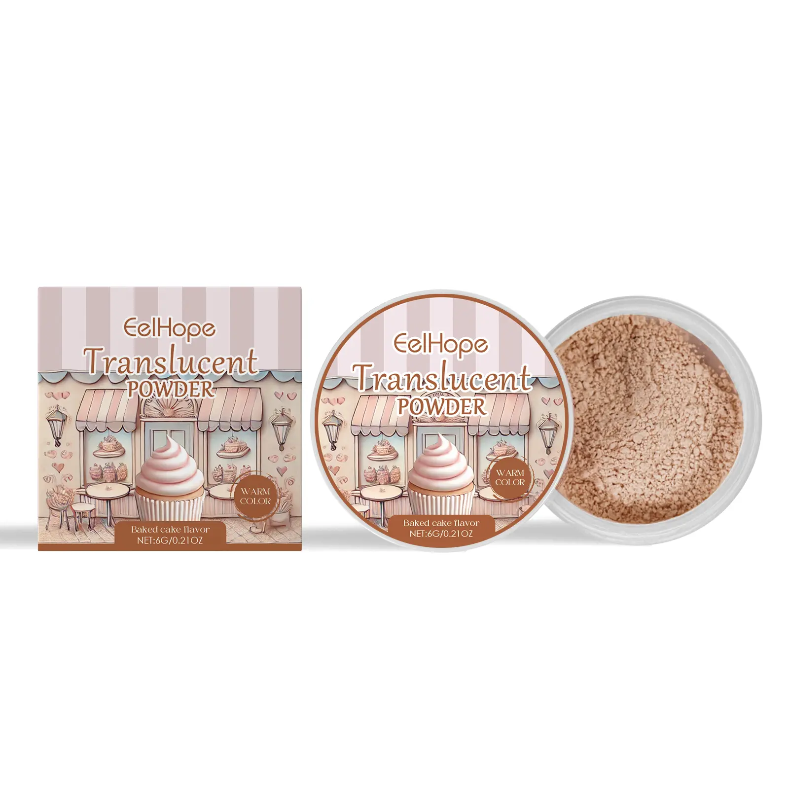 Titanium Vanilla Finishing Powder, 6g Mini Setting Powder, Oil-Control Oil-Absorbing Sheer Matte Loose Formula, Lightweight Soft-Focus Makeup, Sweat-Resistant All-Day Wear for Oily Skin, Natural Look, Matte Makeup Finish, Travel Size