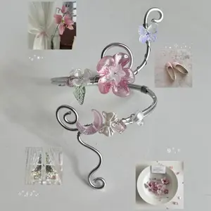 Handmade Coquette Floral Day Arm Cuff – Cottagecore Vintage Style Aesthetic Jewelry