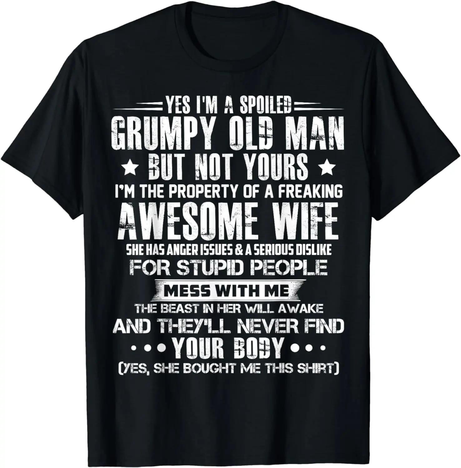 Men's 100% Cotton Grumpy Old Man Graphic Tee - Casual Fashion Menswear Short-Sleeve Top with Funny Slogan, Ideal Gift for Husbands, Shortsleeve, Captivating