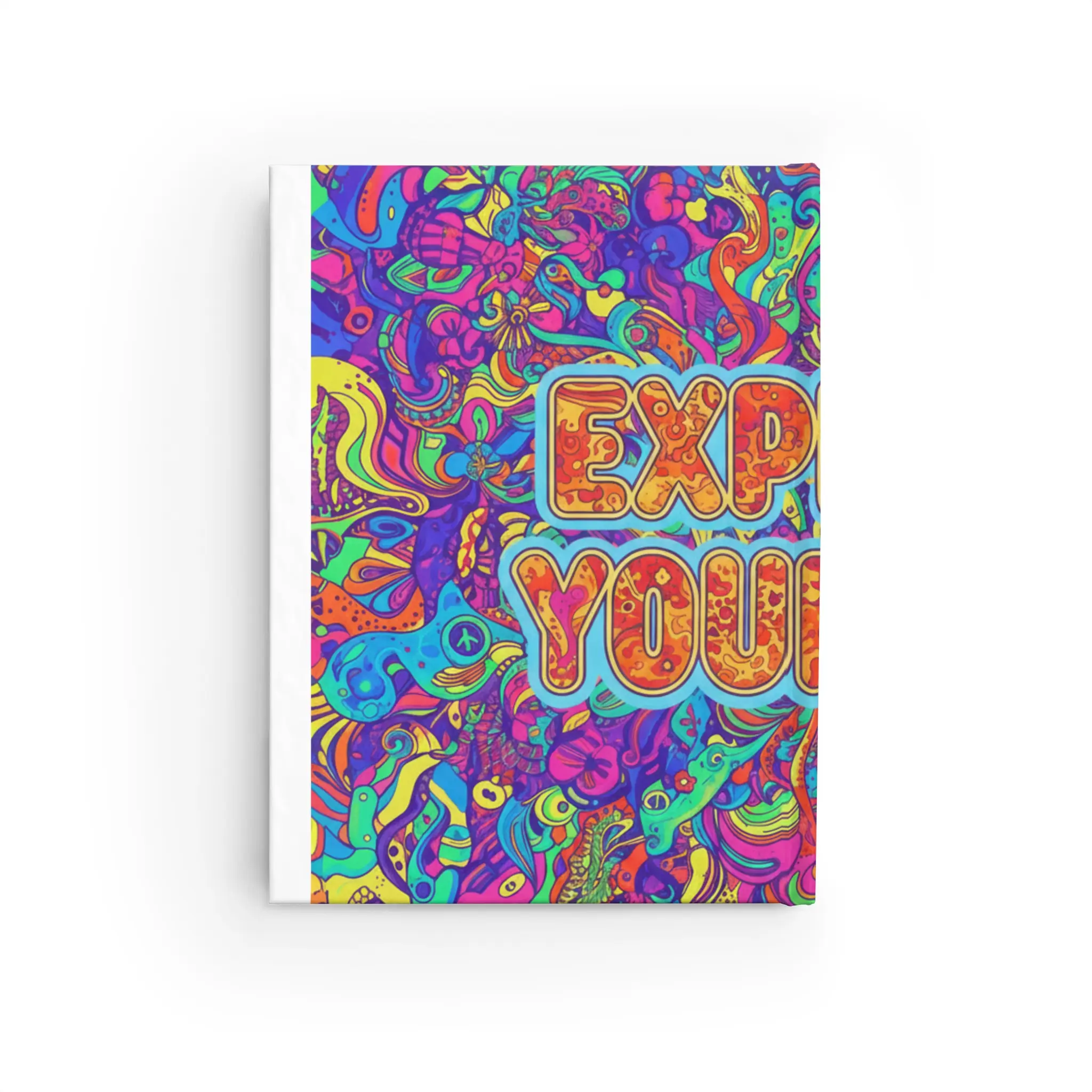 Express Yourself - Creative Drawing Notebook for Vibrant Colors, Sketchbook for Artists, DIY Scrapbook with Blank Pages, doodle book