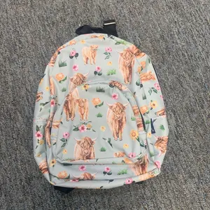 Extra mini backpack floral cow