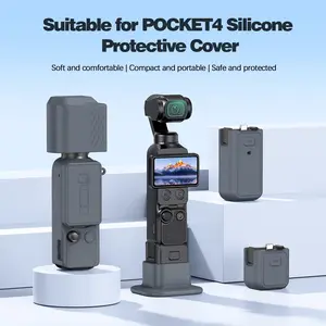 Silicone Protective Case for Dji Osmo Pocket 4, Soft Silicone Cover, Scratch-Resistant Washable Protector, Photography Camera Accessories, Pocket Camera Accessory