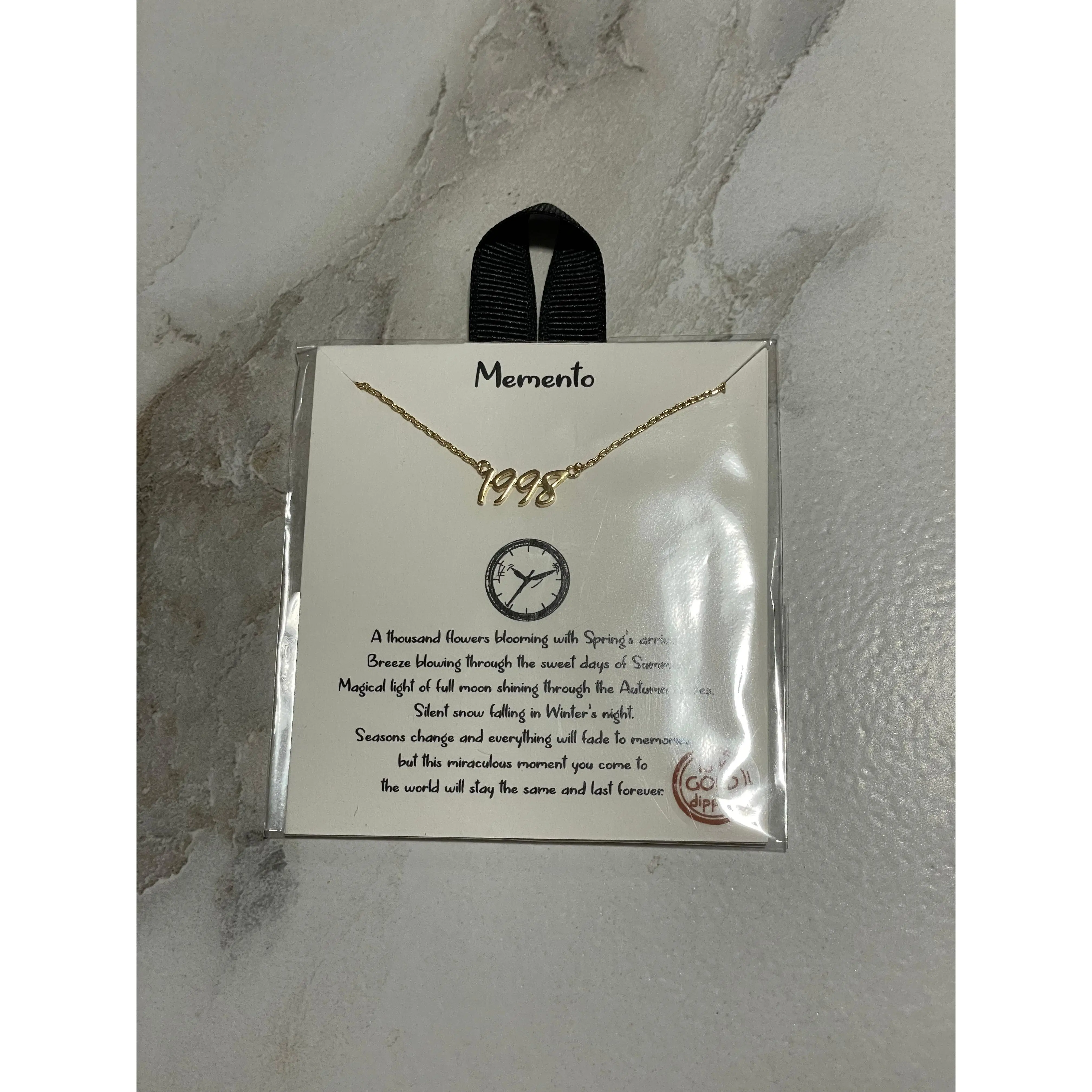 1998 Print Charm Necklace women jewelry