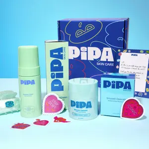 Skin Crush Bundle - Cloud Skin Gift Set for Tweens by Pipa Skincare and Gentle Foaming Cleanser, Lightweight Glow Moisturizer & Hair Clip - Simple Routine for Healthy Skin Habits