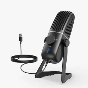 X-4 USB Microphone for PC, , Gaming, Recording, Streaming, Podcasting, 4 Pickup Patterns, Metal Desktop Condenser Mic,Plug and Play Mic for Laptop, Mobile Devices