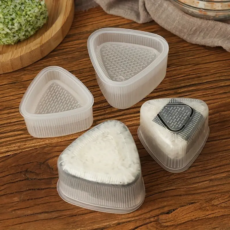 Triangular Rice Ball Molds - Rice Ball Mold Set - Large and Small Rice Ball Makers for Lunch Box and Bento Box Decorating - Kitchen Gadgets and Kitchen Accessories for Home Cooking