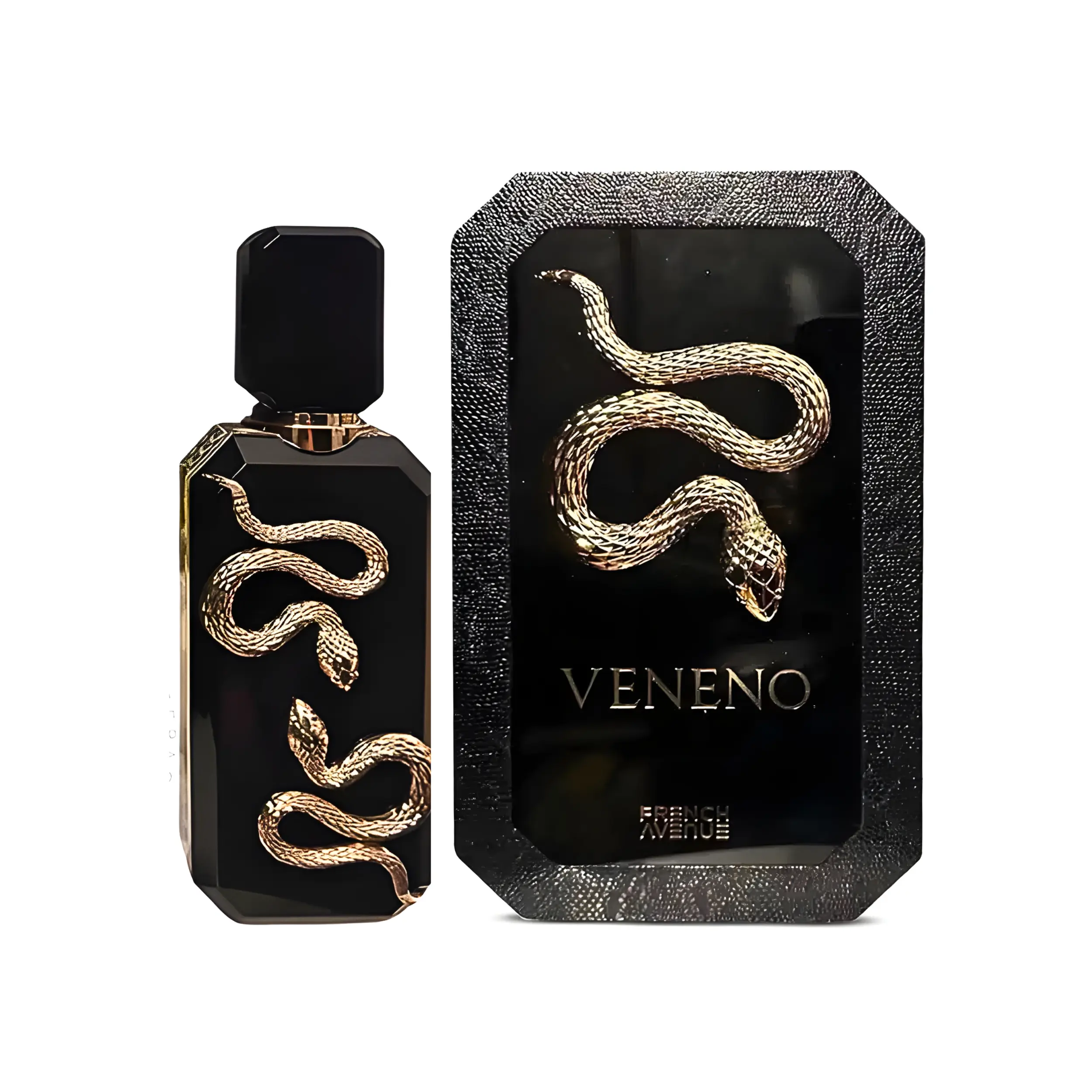 French Avenue Veneno Unisex Eau de Parfum Spray - Regular Edition, 3.4 fl oz/100 ml Bottle, Vanilla Signature Scent, Non Toxic Liquid, Daily Wear, Adults, Fragnance World Trading LLC, Foam, Box, Contains Neither