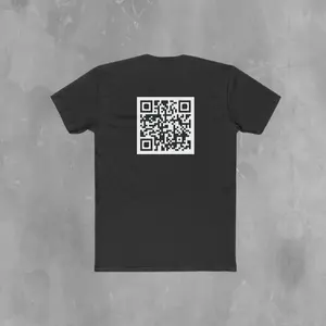 F*CK YOU! QR Code Men's Cotton Crew Tee, QR Code Men's Cotton Crew Shirt