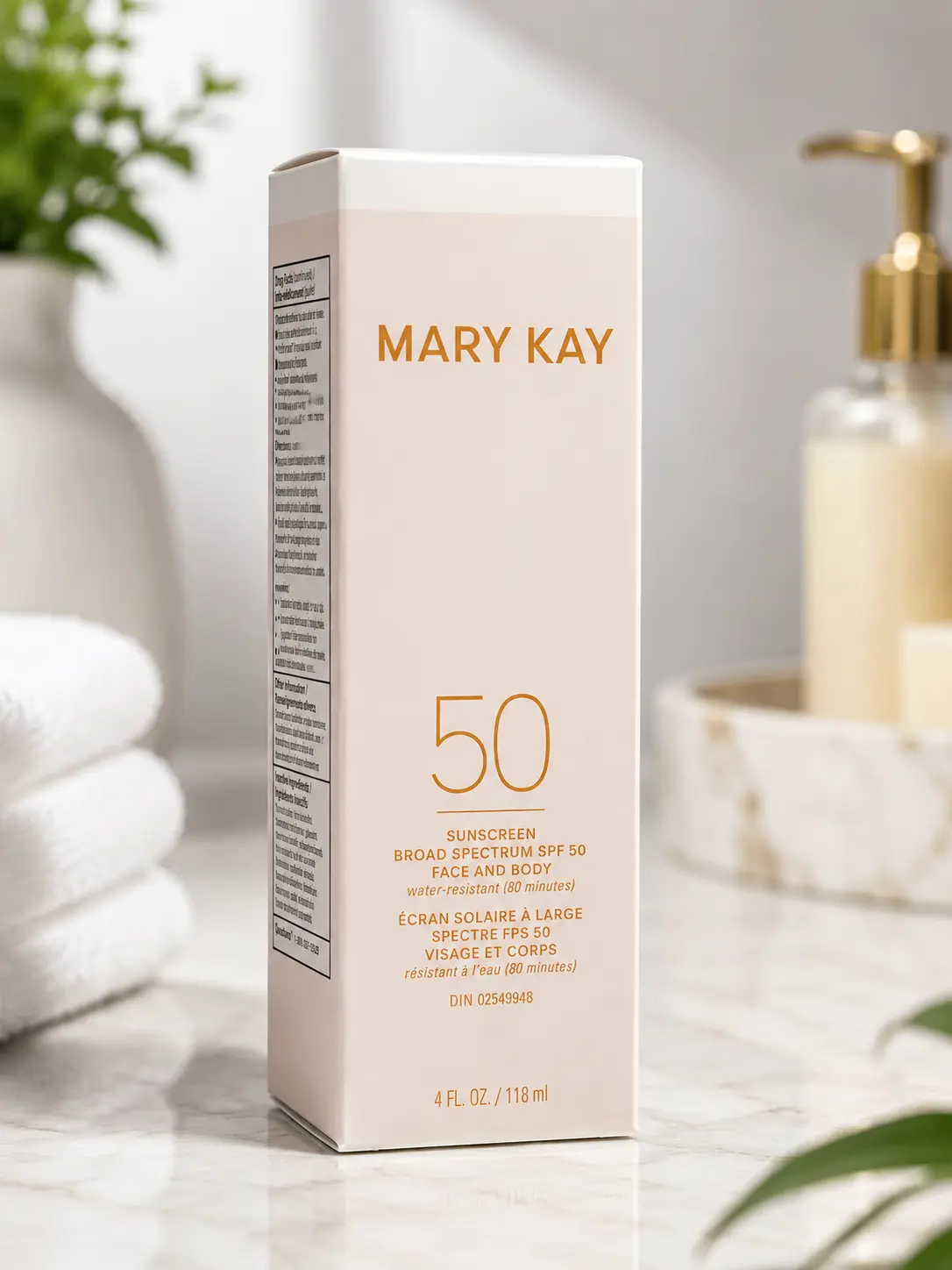 Mary Kay Sunscreen Broad Spectrum SPF 50, Quick-Absorbing & Water-Resistant Lotion for Sensitive Skin, Face & Body Sun Protection Body Care