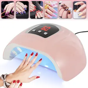 LED Nail Art Lamp, Quick Drying Nail Lamp, Portable Nail Dryer, Special Nail Polish Glue Baking Lamp for Nail Art DIY Use, Gentle Manicure Accessories for Home and Salon Use