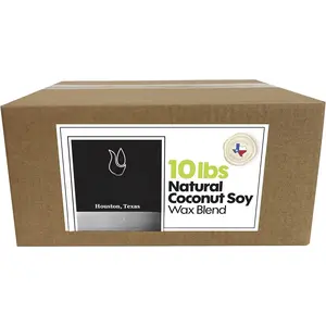 10 lb Coconut Soy  Wax for  Making - Creamy Blend for High Load  Formulation