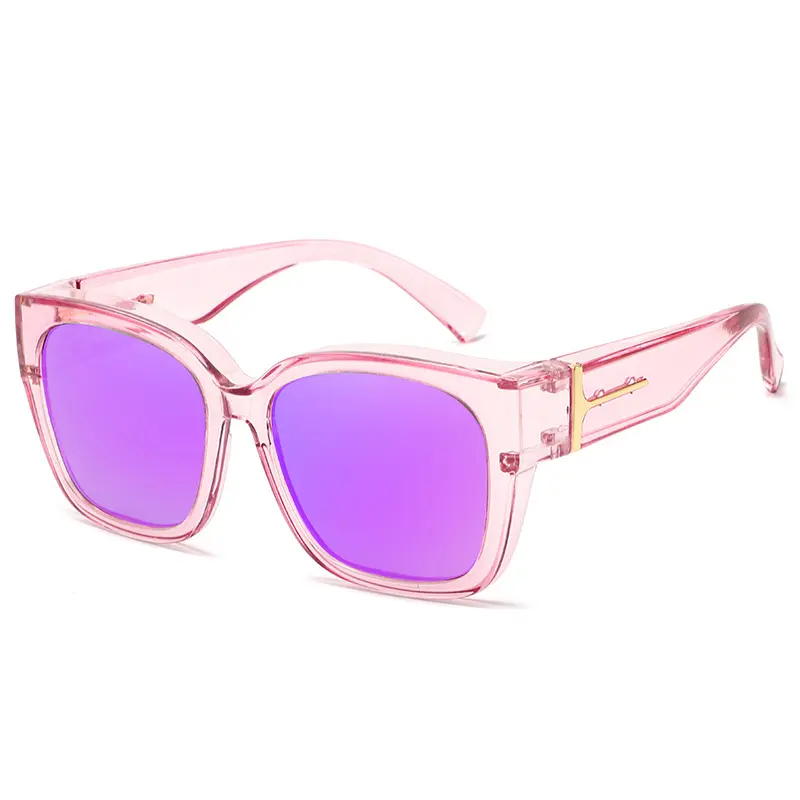 Tortoise Pink Frame Pink Mirrored L