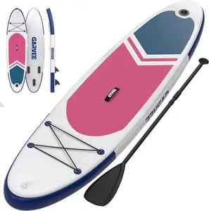 Inflatable Paddle Board for Adults, 11 ft Stand Up Paddle Board with Premium Accessories, Non-Slip EVA Deck, Ultra-Light Carry Bag Pump, SUP for Youth & Adults of All Skill Levels,Rose