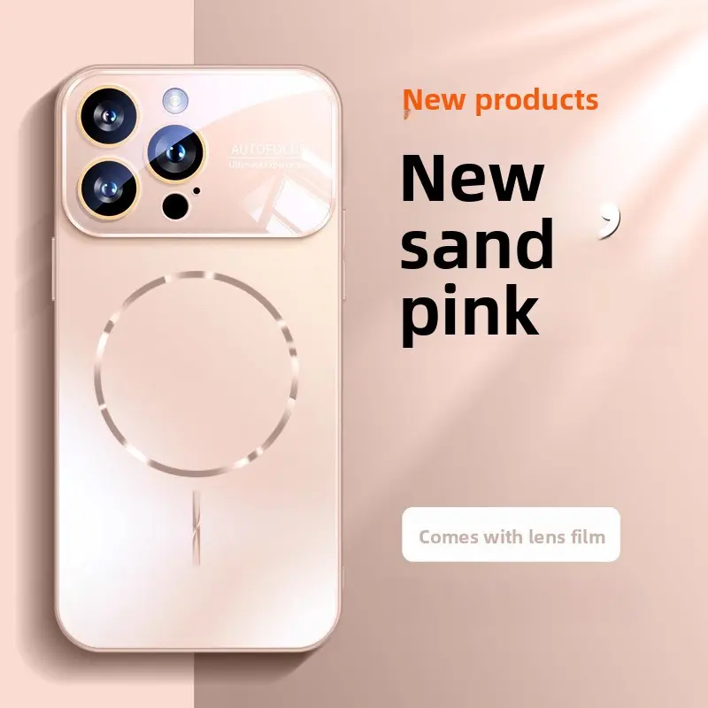 Customized TPU Shell Magnetic Ring Phone Case for iPhone 17 AIR, 16 PRO MAX, 15 PRO, 14 - Electroplated, Thin, Anti-Drop, Shockproof Grey Protective Cover for Men