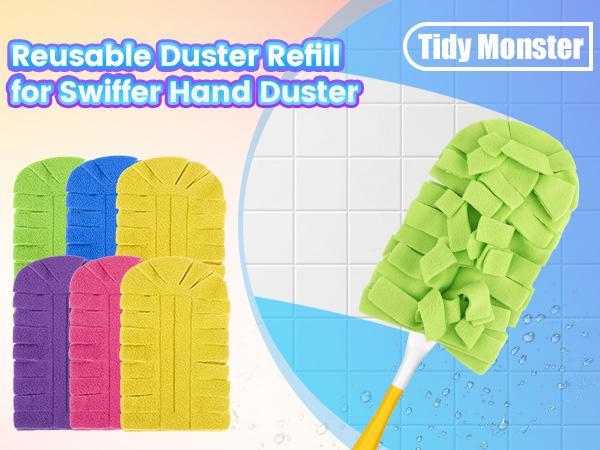 Duster Refills for Swiffer, Electrostatic Dust Removal Brush Refills Multisurface 360° Larger Size Dusters with 4X Microfibers, Unscented Disposable Dusters for Cleaning Home, Blinds, Fans Gloves Duster Refills for Swiffer, Electrostatic Dust Removal Brush Refills Multisurface 360° Larger Size Dusters with 4X Microfibers, Unscented Disposable Dusters for Cleaning Home, Blinds, Fans Gloves
