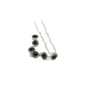 Dangling Black Flower Stick #25