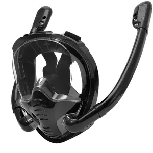 Full Face Diving Mask, 180 Degree Panoramic HD Vision Diving Mask, Leakproof Top Design for Optimal Comfort and Visibility