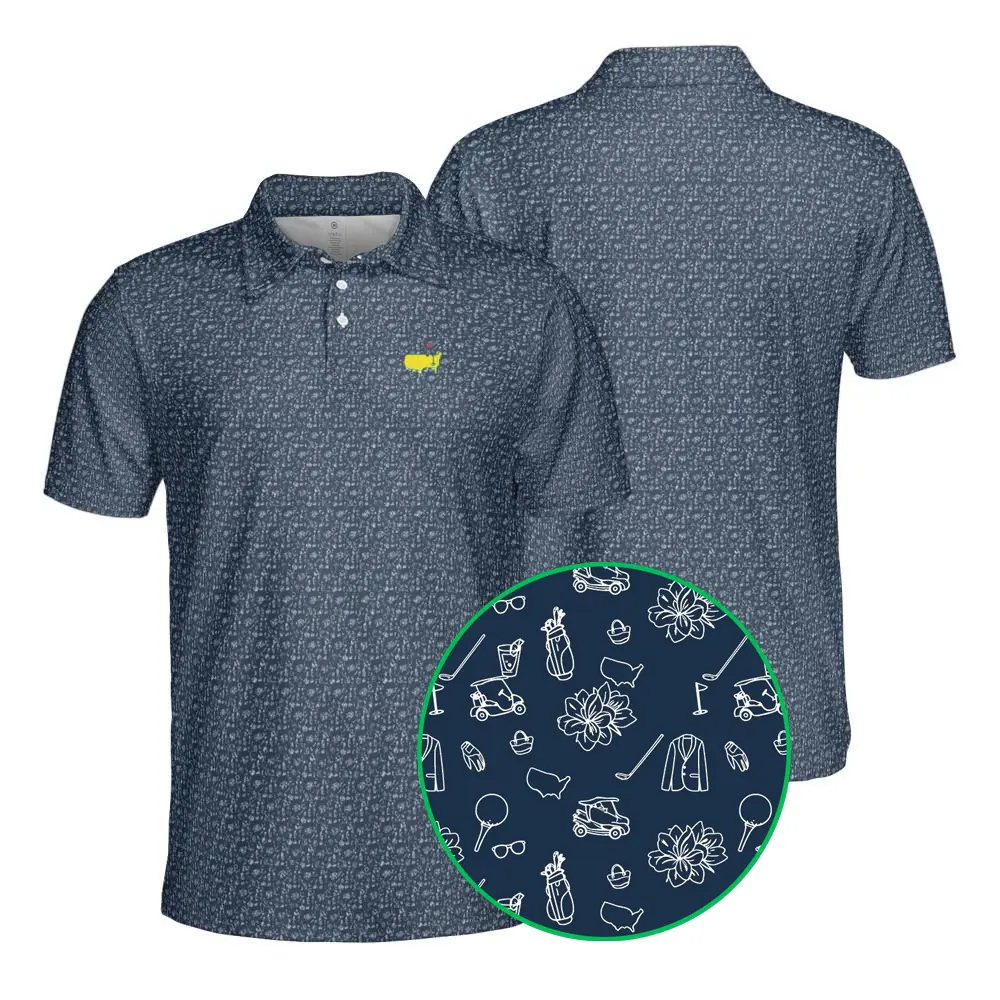 Masters Style Polo Shirt 2026 – Men’s Golf Performance Shirt, Comfortable Lightweight Fit