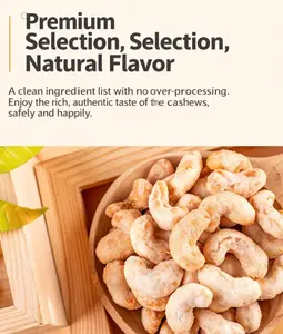 Charcoal-Roasted Cashews — Lightly Salted, Crunchy Cashews, No Artificial Additives, Adult Flavor Snack, Perfect for Pairing with Beer, Office Snacks, and Sharing at Gatherings