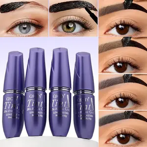 Peelable eyebrow dye, waterproof and sweat-proof eyebrow coloring gel, long-lasting natural eyebrow dye, semi-permanent tattoo eyebrow color, beginner-friendly easy-peel formula