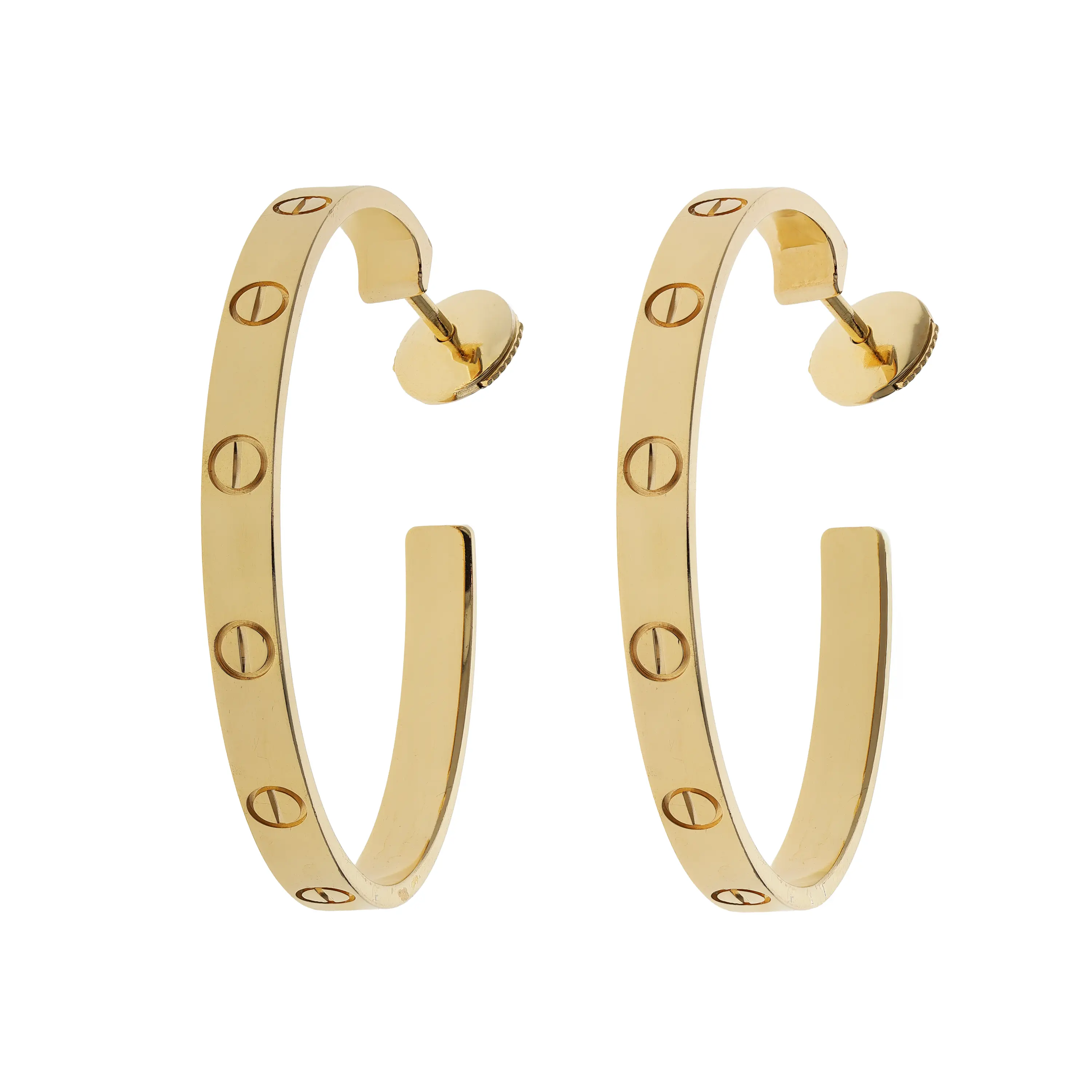 Pre-owned Cartier Love Hoop Earrings Pre-owned Cartier Love Hoop Earrings