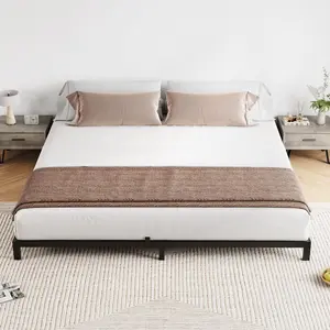 Metal Platform Bed Frame, Heavy Duty Steel Slat Support, 700 LBS Capacity, No Box Spring Needed, 6 Inch Low Profile Frame, Easy Assembly, Noise Free
