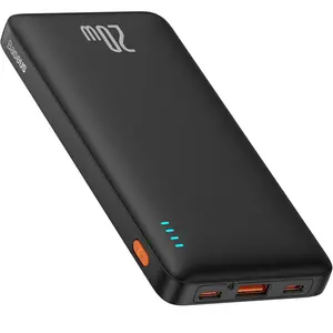 Baseus Portable Charger, 20W PD QC Power Bank Fast Charging, 10000mAh Slim Battery Pack Charger Portable with USB C in&Out for iPhone 15 14 13 12 11 Samsung S23 S22 Google LG iPad