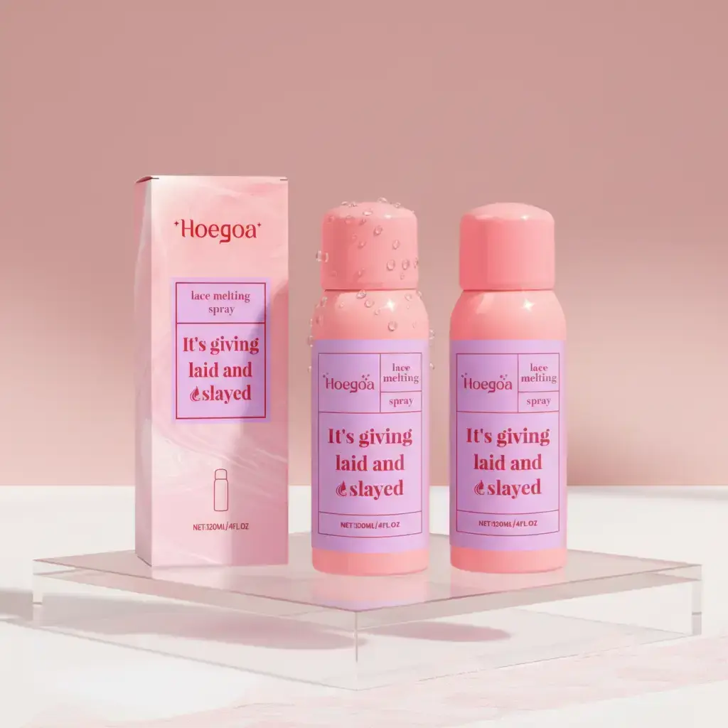 Hoegoa Wig Adhesive Spray 2counts Lace Wig Glue Wig Lace Setting Invisible Fitting Lightweight Fresh Care Spray