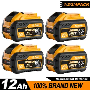 12.0Ah 20V/60V MAX Lithium Battery – Powerful DEWALT Replacement.Compatible with DCB200-609 model tools dcb609 dcb612 high capacity