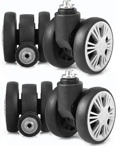 Luggage Wheels Replacement 4 count Suitcase Replacement Wheels Wear-Resistant Spinner Casters for  Suitcase Repair(ZLN-5,