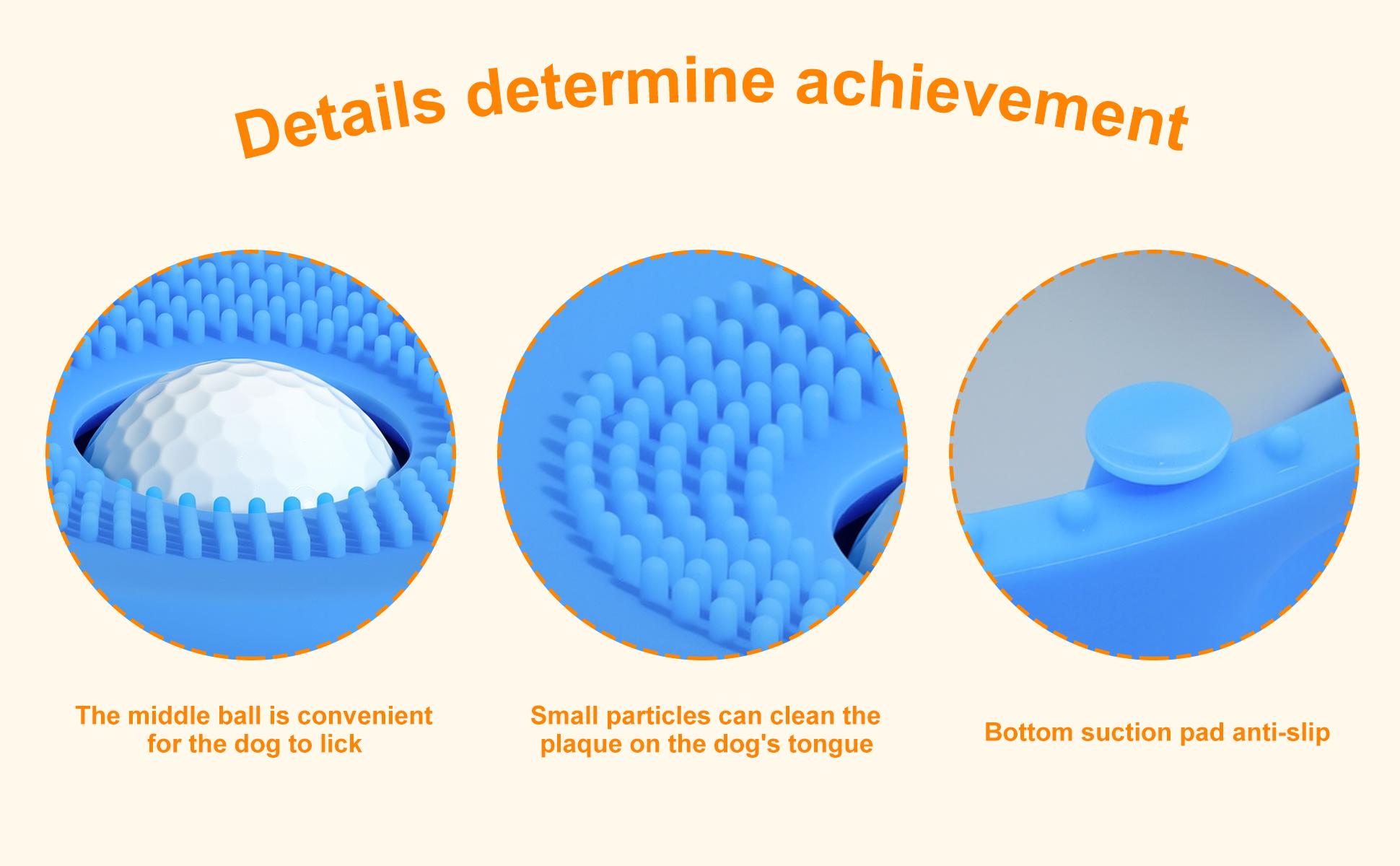 3-in-1 Suction Slow Feeder Dog Bowl, No-Spill Licking Mat with Built-in Treat Ball & Cleaning Brush, Interactive Anti-Slip Dog Bowl for Yogurt, Peanut Butter & Liquid Treats 3-in-1 Suction Slow Feeder Dog Bowl, No-Spill Licking Mat with Built-in Treat Ball & Cleaning Brush, Interactive Anti-Slip Dog Bowl for Yogurt, Peanut Butter & Liquid Treats