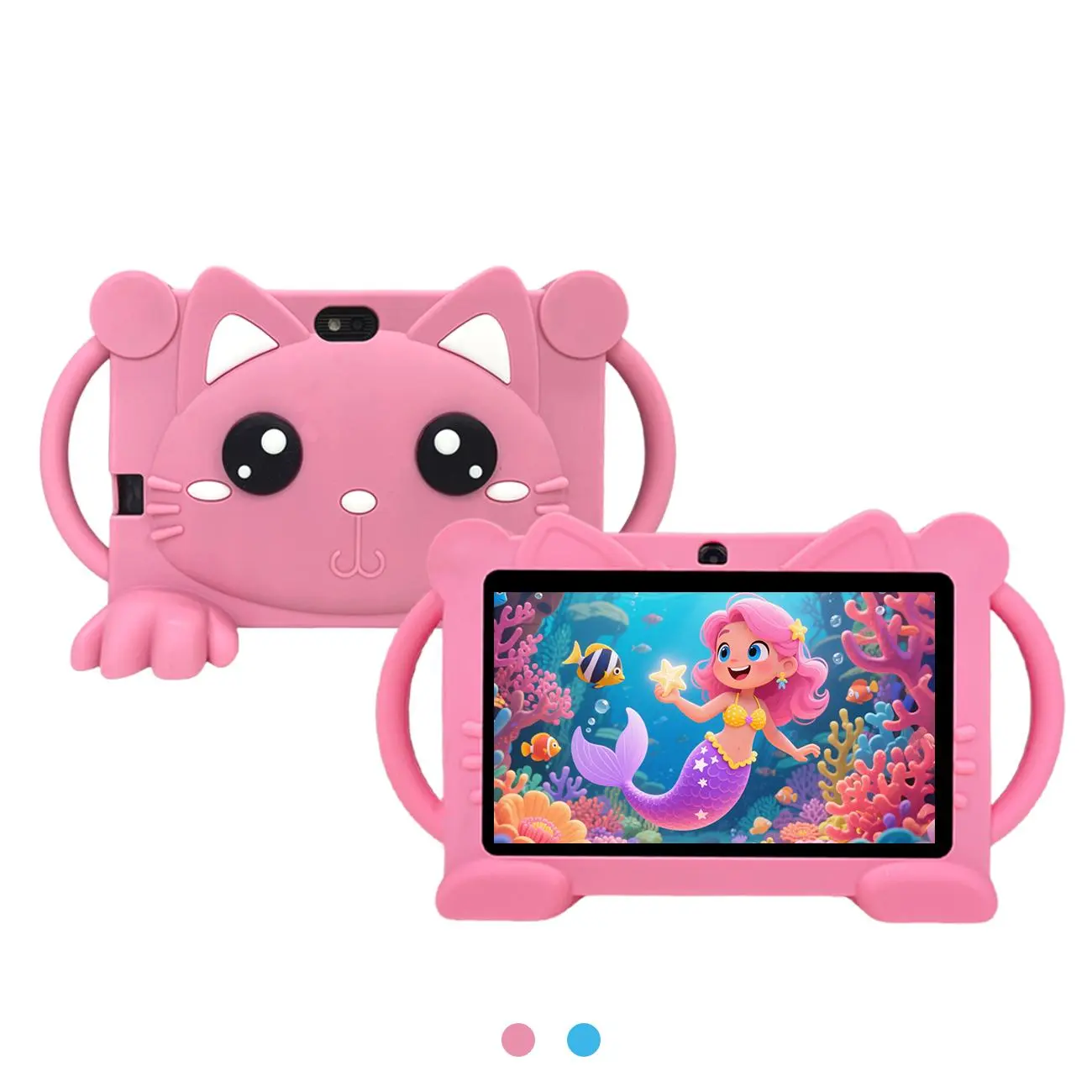 7 Inch Tablet, Cute Cartoon Design Tablet with Parental Control Function, Educational & Entertainment Learning Tablet for Kids
