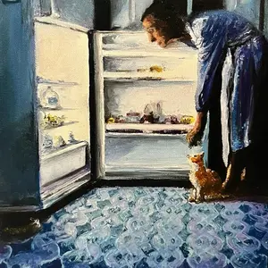 Midnight Snack 11x14 fine art Giclee print signed by artist