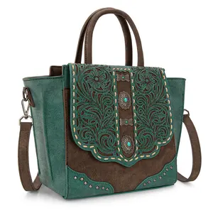 Montana West Crossbody Bag Handbag for Women with Embroidered Design