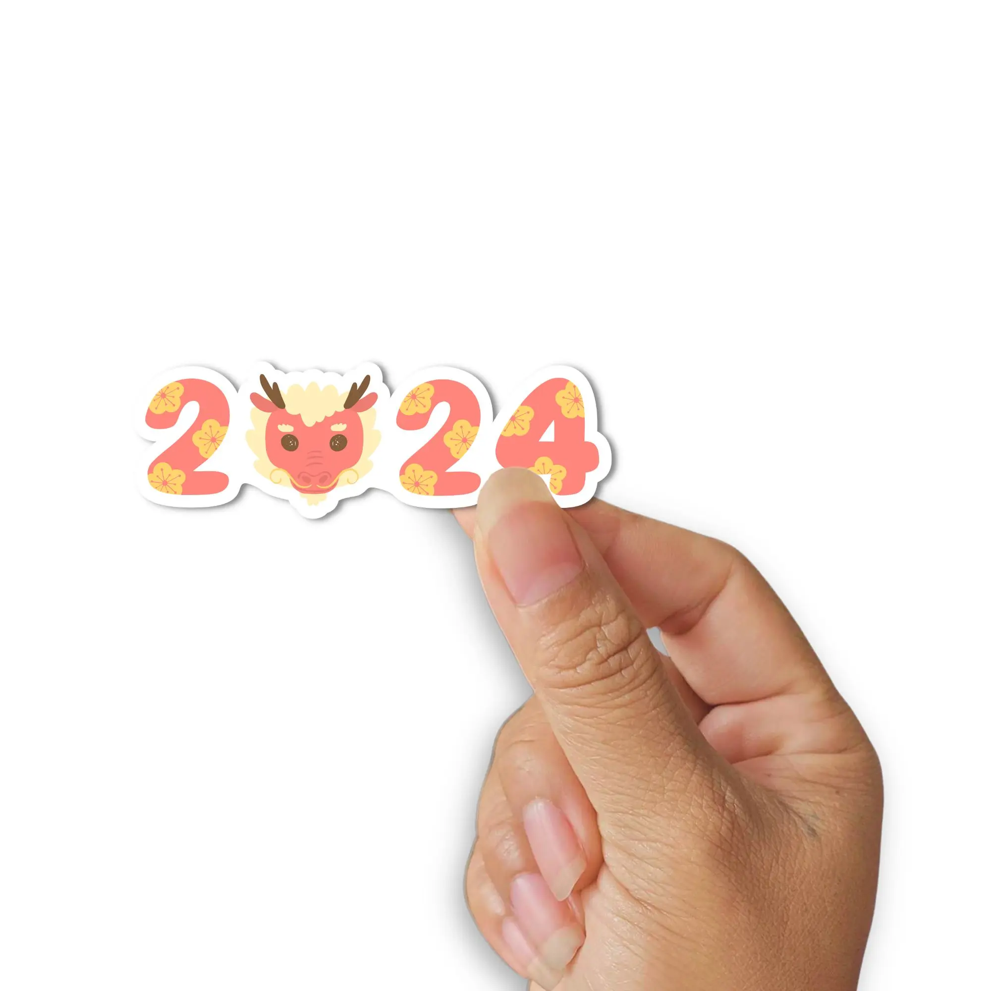 Chinese New Year Sticker, Lunar New Year 2024, Year Of The Dragon, Water Bottle Sticker, Laptop Decal
