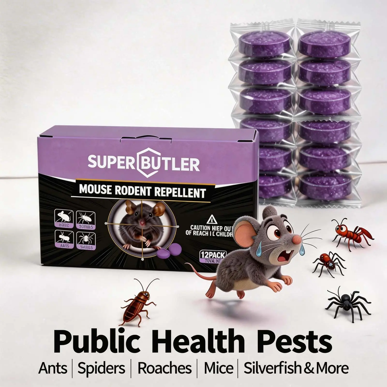 12-Pack Rodent Repellent Balls for Home Kitchen Effective Pest Control Solution 12-Pack Rodent Repellent Balls for Home Kitchen Effective Pest Control Solution