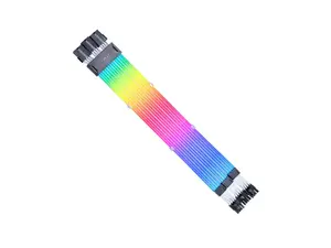Lian Li Strimer Wireless 3x8-Pin (PW12-1W) - Addressable RGB Power Cable - 2.4 GHz Wireless Control with 410mm; 16.14 Inch length - Light Guides - Wireless Controller NOT Included & Required