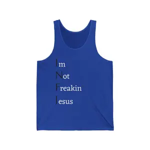INFJ "Im Not Freakin Jesus"/ Savior Self Tank Top