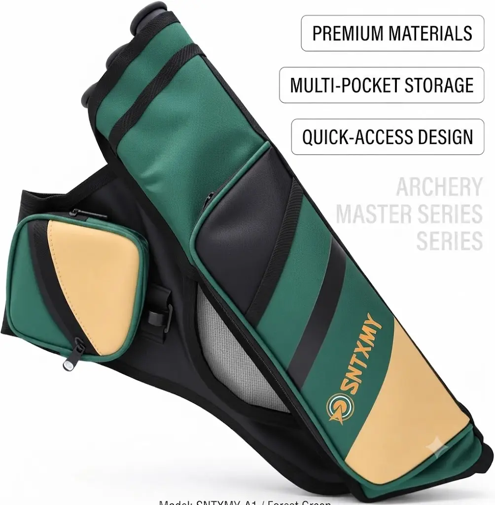 SNTXMY Lightweight Waist-Mounted Arrow Quiver, Durable Oxford Archery Storage Bag, Portable Hip Arrow Holder with Adjustable Belt for Outdoor Hunting & Target Shooting Practice