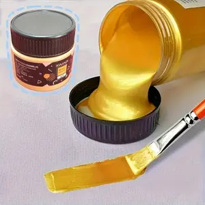 Silver Color Metal Acrylic Paint 100ML, Quick Drying Paint, Multi-Color Metal Painting, Indoor Outdoor Use on Canvas Paper Rock Wood Metal Wall