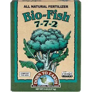 Down to Earth Biofish OMRI Certified Organic fertilizer for Planting and Gardening 5lb